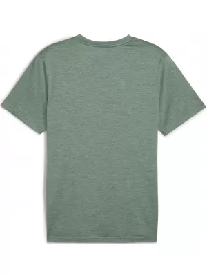 Tričko PUMA M TAD ESS HEATHER CAT TEE 525907_30 ZELENÝ MESIAC VRES