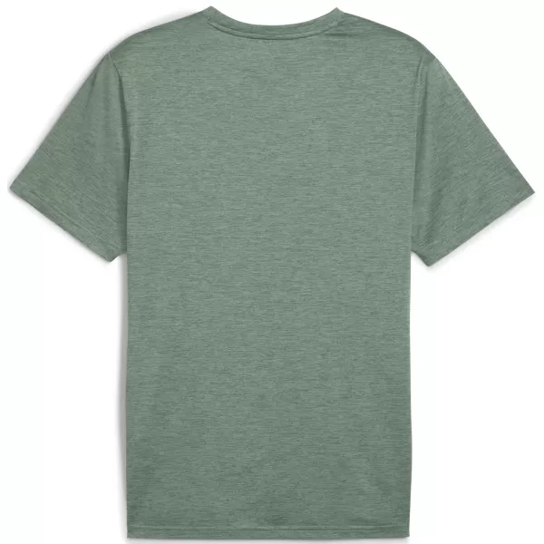  Tričko PUMA M TAD ESS HEATHER CAT TEE 525907_30 ZELENÝ MESIAC VRES 