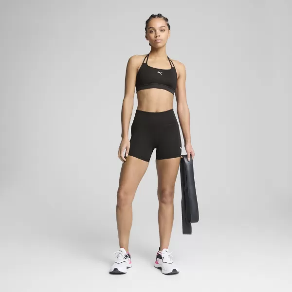 Dámska podprsenka PUMA MOVE STRAPPY BRA 526224_51 PUMA ČIERNA/PUMA BIELA 