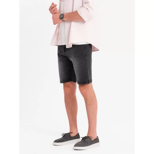  Pánske šortky OMBRE OM-SRDS-0171 ČIERNA 