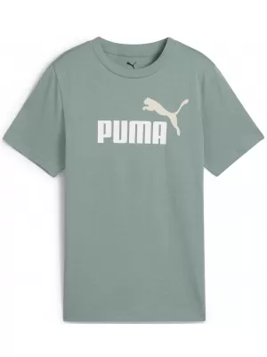 Detské tričko PUMA ESS 2 COLOR NO.1 LOGO TEE 685778_30 ZELENÝ MESIAC