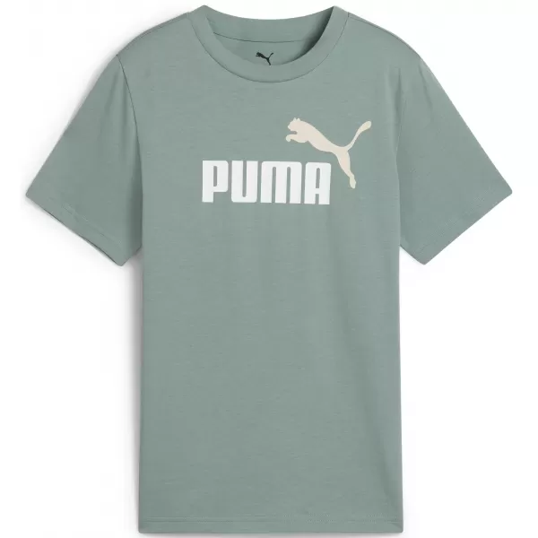  Detské tričko PUMA ESS 2 COLOR NO.1 LOGO TEE 685778_30 ZELENÝ MESIAC 