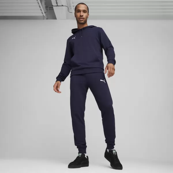  Pánska mikina PUMA TEAMGOAL CASUALS HOODY 658618_06 PUMA NAVY/PUMA WHITE 