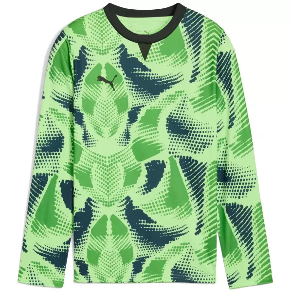 Detský dres PUMA TEAMTARGET GK LS JERSEY JR 706521_20 FIZZY LIME / FIZZY LIME / PUMA BLACK 