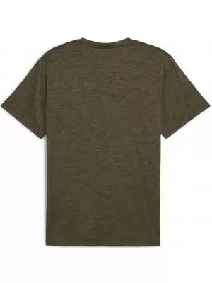 Pánske tričko PUMA ESSENTIALS HEATHER CAT TEE 525920_81 LALOK ZELENÉHO VRESU