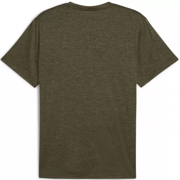  Pánske tričko PUMA ESSENTIALS HEATHER CAT TEE 525920_81 LALOK ZELENÉHO VRESU 