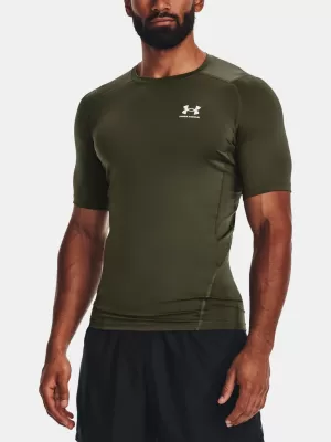 Pánske tričko UNDER ARMOUR HG ARMOUR COMP SS 1361518-390 ZELENÁ