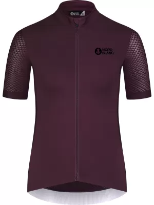 Dámsky cyklistický dres NORDBLANC MILE NBSLF8216 TMAVO FIALOVÁ