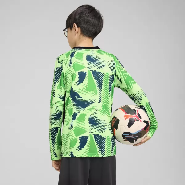  Detský dres PUMA TEAMTARGET GK LS JERSEY JR 706521_20 FIZZY LIME / FIZZY LIME / PUMA BLACK 