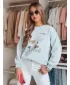 Dámska mikina DSTREET PINKNOTE BY1502 MODRÁ