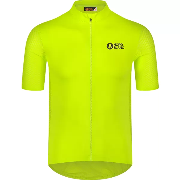  Pánsky cyklistický dres NORDBLANC WONDERMENT NBSMF8215 JANTÁROVÁ 