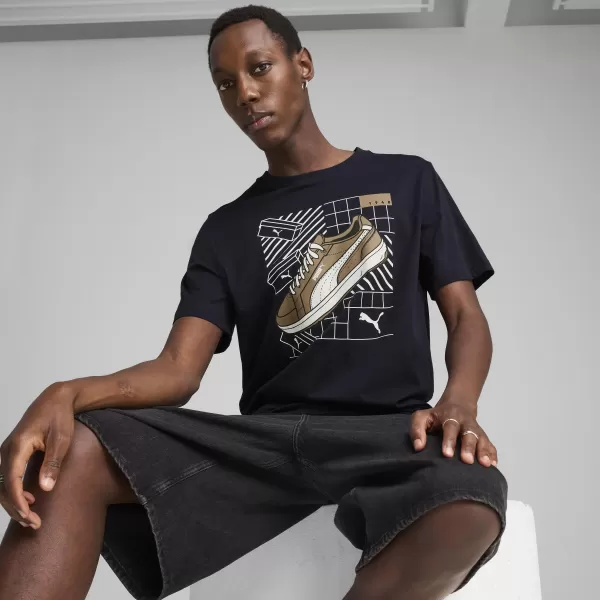  Pánske tričko PUMA GRAPHICS SNEAKER TEE 684830_16 NOVÉ NÁMORNÍCTVO 