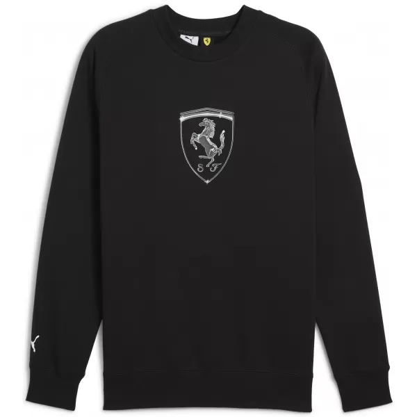  Pánska mikina PUMA FERRARI RACE BIG SHIELD CREW 630193_01 PUMA BLACK 