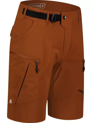 Pánske outdoorové šortky Norblanc Precipice NBSPM8192 hnedý Nordblanc