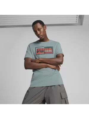 Pánske tričko PUMA GRAPHICS BOX TEE 684827_30 ZELENÝ MESIAC