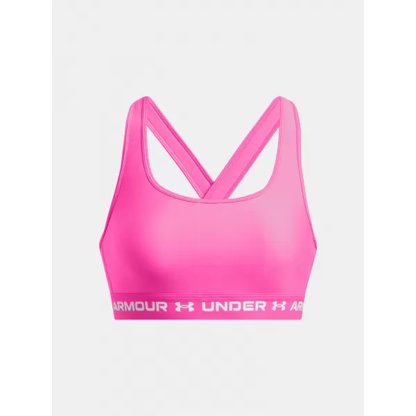  Dámska podprsenka UNDER ARMOUR CROSSBACK MID BRA 1361034-656 RUŽOVÁ 