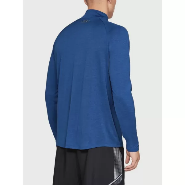  Pánske tričko UNDER ARMOUR TECH 1/2 ZIP 2.0 1328495-400 MODRÁ 