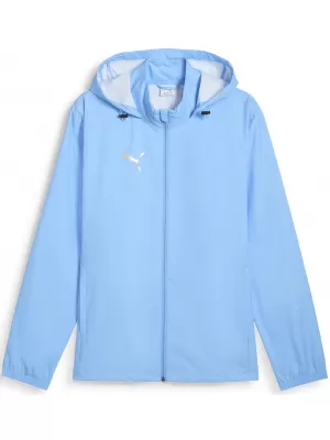 Veterný breaker PUMA TEAMADDITIONS ALLWEATHER JKT 659169_18 TEAM LIGHT BLUE/ TEAM LIGHT BLUE/PUMA SILVER