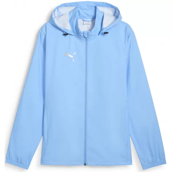  Veterný breaker PUMA TEAMADDITIONS ALLWEATHER JKT 659169_18 TEAM LIGHT BLUE/ TEAM LIGHT BLUE/PUMA SILVER 