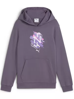Mikina PUMA NEYMAR JR CREATIVITYHOODIEJR 660100_01 FIALOVÉ UHLIE