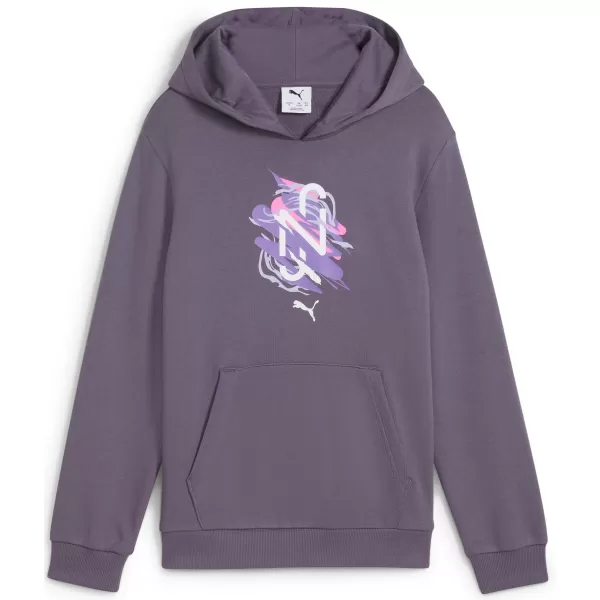  Mikina PUMA NEYMAR JR CREATIVITYHOODIEJR 660100_01 FIALOVÉ UHLIE 
