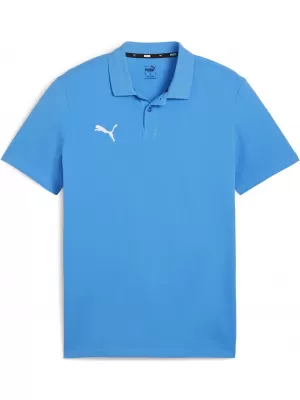 Pánske tričko s golierom PUMA TEAMGOAL CASUALS POLO 658605_02 IGNITE BLUE/ ZAPAĽUJTE MODRÁ/PUMA BIELA