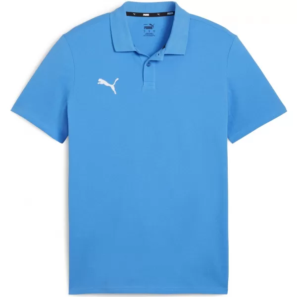  Pánske tričko s golierom PUMA TEAMGOAL CASUALS POLO 658605_02 IGNITE BLUE/ ZAPAĽUJTE MODRÁ/PUMA BIELA 