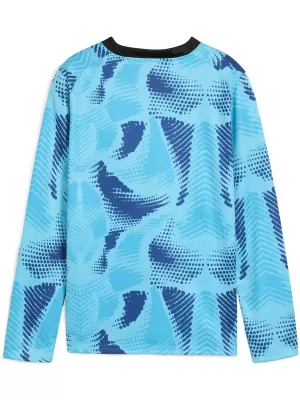 Detský dres PUMA TEAMTARGET GK LS JERSEY JR 706521_02 BRIGHT AQUA / BRIGHT AQUA / PUMA WHITE