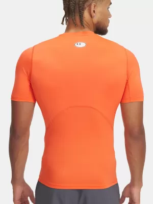 Pánske tričko UNDER ARMOUR HG ARMOUR COMP SS 1361518-847 ORANŽOVÁ