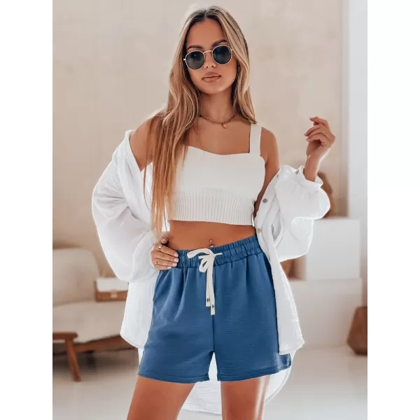  Dámske šortky DSTREET HOT VIBE SY0440 MODRÁ 