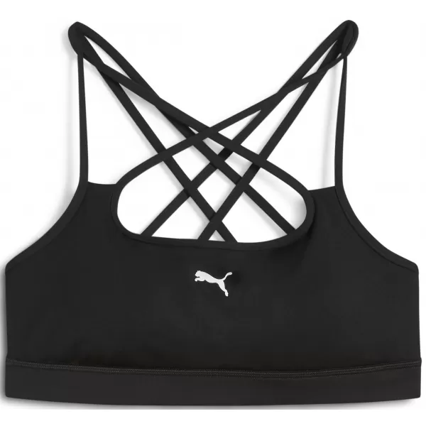  Dámska podprsenka PUMA MOVE STRAPPY BRA 526224_51 PUMA ČIERNA/PUMA BIELA 