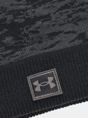 Chlapčenská čiapka UNDER ARMOUR GRAPHIC KNIT BEANIE 1365939-001 ČIERNA