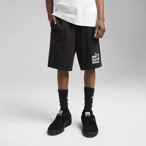  Kraťasy PUMA MID90S LONG SHORTS 685151_01 PUMA BLACK 