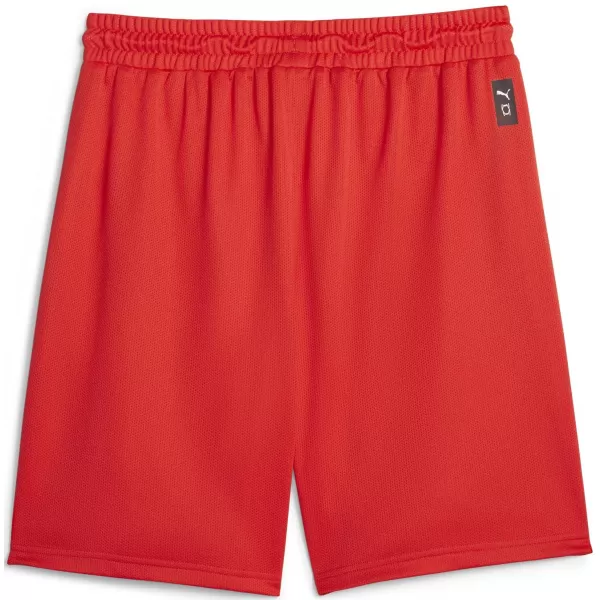  Kraťasy PUMA HOOPS TEAM PRACTICE SHORT 676641_03 ČERVENÁ PUMA 