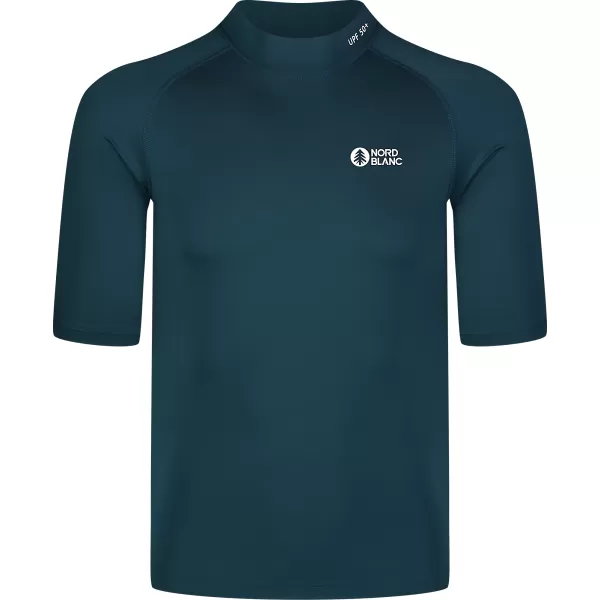  Pánske T -shirt s UV ochrana NORDBLANC MARINE NBSMF8089 TMAVO MODRÁ 