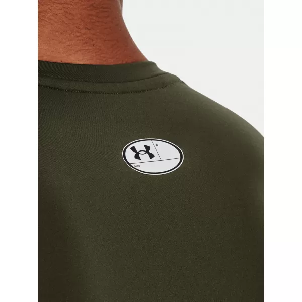  Pánske tričko UNDER ARMOUR HG ARMOUR COMP SS 1361518-390 ZELENÁ 