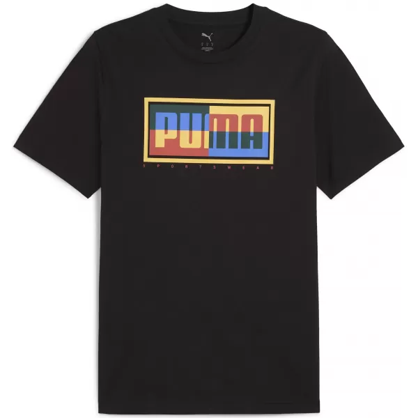  Pánske tričko PUMA GRAPHICS BOX TEE 684827_01 PUMA BLACK 