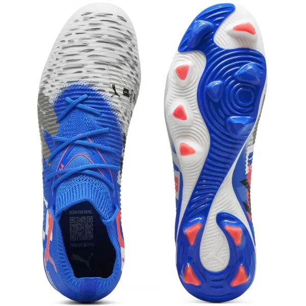  Kopačky PUMA FUTURE 8 MATCH FOREVER FG/AG 108423_01 BIELA/MODRÁ/ŠEDÁ/ČIERNA/ČERVENÁ 