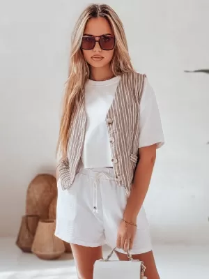 Dámske šortky DSTREET HOT VIBE SY0444 BIELA