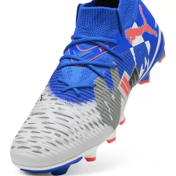  Kopačky PUMA FUTURE 8 MATCH FOREVER FG/AG 108423_01 BIELA/MODRÁ/ŠEDÁ/ČIERNA/ČERVENÁ 