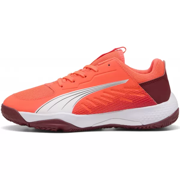  Detská obuv PUMA ACCELERATE JR 108302_01 ČERVENÁ/BIELA/TMAVÁ KARMÍNKA/ČIERNA 