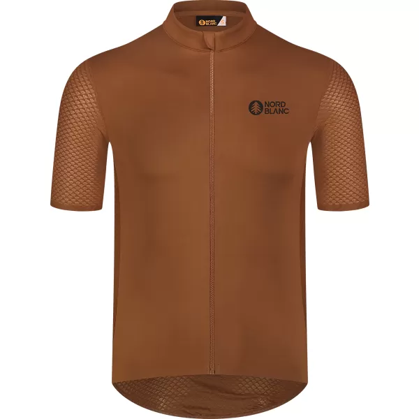  Pánsky cyklistický dres NORDBLANC WONDERMENT NBSMF8215 HNEDÁ 