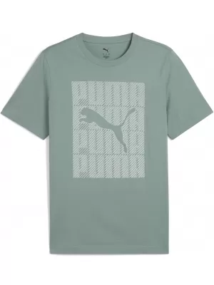 Pánske tričko PUMA GRAPHICS WORDING TEE 684825_30 ZELENÝ MESIAC