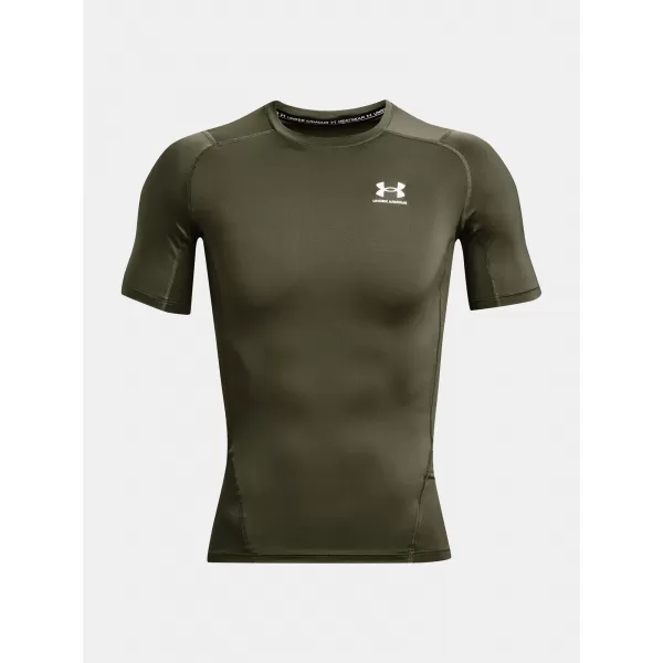  Pánske tričko UNDER ARMOUR HG ARMOUR COMP SS 1361518-390 ZELENÁ 