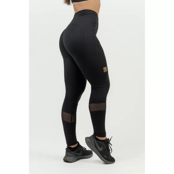  Dámske formujúce push-up legíny INTENSE Heart-Shaped 843 BLACK/GOLD Nebbia 