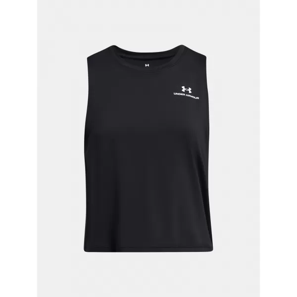  Dámske tielko UNDER ARMOUR VANISH ENERGY CROP TANK 1383654-001 ČIERNA 