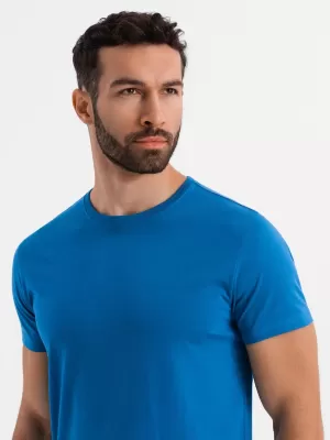 Pánske tričko OMBRE OM-TSBS-0236 MODRÁ