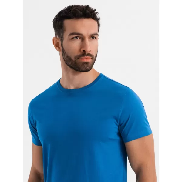  Pánske tričko OMBRE OM-TSBS-0236 MODRÁ 
