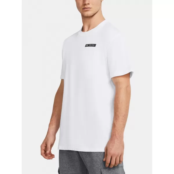  Pánske tričko UNDER ARMOUR HW ARMOUR LABEL SS 1382831-100 BIELA 