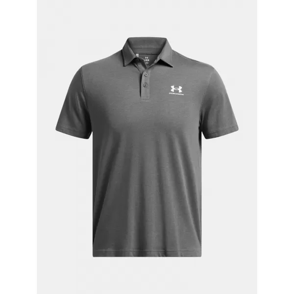  Pánske tričko UNDER ARMOUR ICON POLO 1386608-025 SIVÁ 